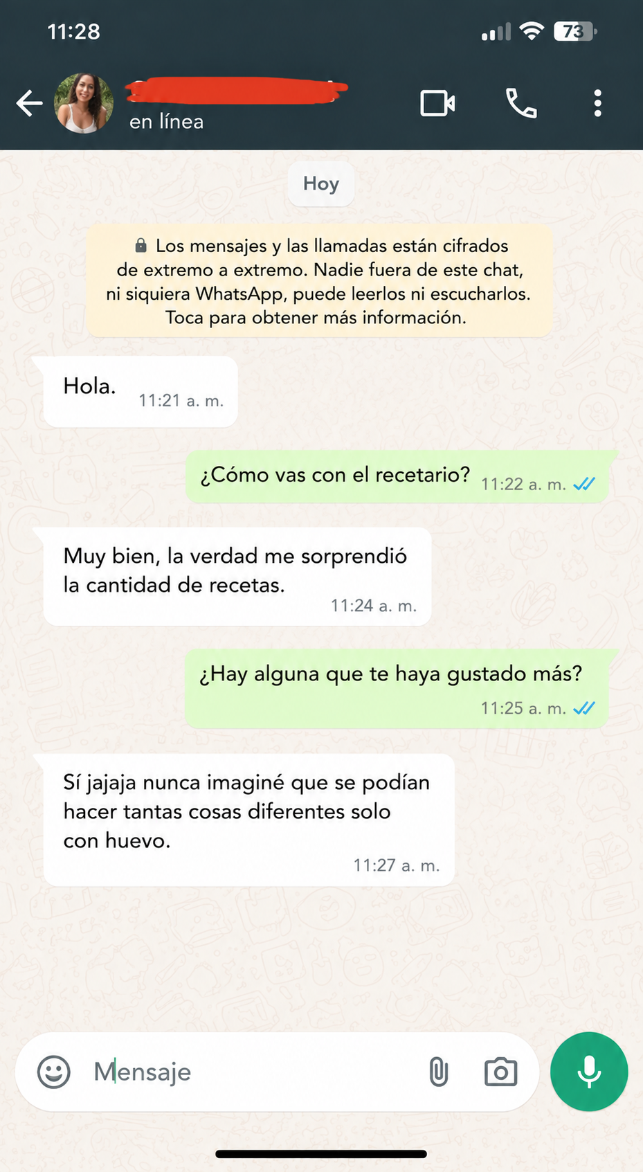 Testimonio real por WhatsApp 2